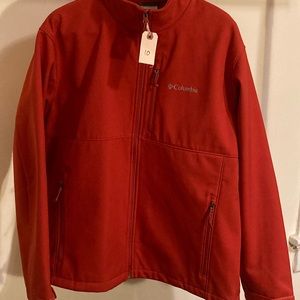 Mens XL Burnt Orange Columbia Soft-shell Jacket